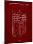 PP217-Burgundy NFL Display Patent Poster-Cole Borders-Mounted Giclee Print