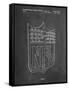 PP217-Chalkboard NFL Display Patent Poster-Cole Borders-Framed Stretched Canvas