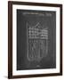 PP217-Chalkboard NFL Display Patent Poster-Cole Borders-Framed Giclee Print