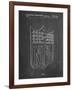 PP217-Chalkboard NFL Display Patent Poster-Cole Borders-Framed Giclee Print