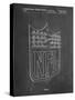 PP217-Chalkboard NFL Display Patent Poster-Cole Borders-Stretched Canvas