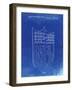 PP217-Faded Blueprint NFL Display Patent Poster-Cole Borders-Framed Giclee Print