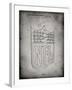 PP217-Faded Grey NFL Display Patent Poster-Cole Borders-Framed Giclee Print