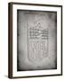 PP217-Faded Grey NFL Display Patent Poster-Cole Borders-Framed Giclee Print