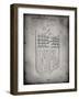 PP217-Faded Grey NFL Display Patent Poster-Cole Borders-Framed Giclee Print