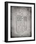 PP217-Faded Grey NFL Display Patent Poster-Cole Borders-Framed Giclee Print