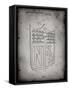 PP217-Faded Grey NFL Display Patent Poster-Cole Borders-Framed Stretched Canvas