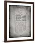 PP217-Faded Grey NFL Display Patent Poster-Cole Borders-Framed Giclee Print