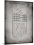 PP217-Faded Grey NFL Display Patent Poster-Cole Borders-Mounted Giclee Print