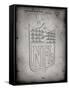 PP217-Faded Grey NFL Display Patent Poster-Cole Borders-Framed Stretched Canvas