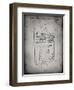 PP217-Faded Grey NFL Display Patent Poster-Cole Borders-Framed Giclee Print