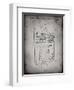 PP217-Faded Grey NFL Display Patent Poster-Cole Borders-Framed Giclee Print