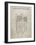 PP217-Sandstone NFL Display Patent Poster-Cole Borders-Framed Giclee Print