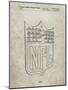 PP217-Sandstone NFL Display Patent Poster-Cole Borders-Mounted Giclee Print