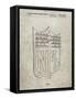 PP217-Sandstone NFL Display Patent Poster-Cole Borders-Framed Stretched Canvas