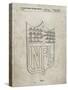 PP217-Sandstone NFL Display Patent Poster-Cole Borders-Stretched Canvas