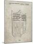 PP217-Sandstone NFL Display Patent Poster-Cole Borders-Mounted Giclee Print