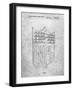 PP217-Slate NFL Display Patent Poster-Cole Borders-Framed Giclee Print