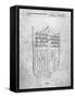 PP217-Slate NFL Display Patent Poster-Cole Borders-Framed Stretched Canvas