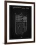 PP217-Vintage Black NFL Display Patent Poster-Cole Borders-Framed Giclee Print