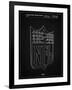 PP217-Vintage Black NFL Display Patent Poster-Cole Borders-Framed Giclee Print