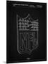 PP217-Vintage Black NFL Display Patent Poster-Cole Borders-Mounted Giclee Print