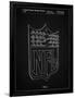 PP217-Vintage Black NFL Display Patent Poster-Cole Borders-Framed Giclee Print