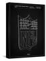 PP217-Vintage Black NFL Display Patent Poster-Cole Borders-Stretched Canvas
