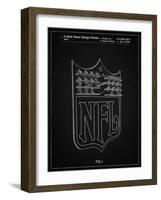 PP217-Vintage Black NFL Display Patent Poster-Cole Borders-Framed Giclee Print