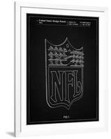 PP217-Vintage Black NFL Display Patent Poster-Cole Borders-Framed Giclee Print