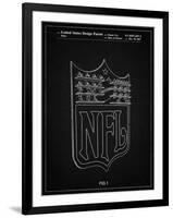 PP217-Vintage Black NFL Display Patent Poster-Cole Borders-Framed Giclee Print