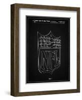 PP217-Vintage Black NFL Display Patent Poster-Cole Borders-Framed Giclee Print