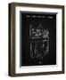 PP217-Vintage Black NFL Display Patent Poster-Cole Borders-Framed Giclee Print