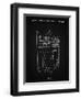 PP217-Vintage Black NFL Display Patent Poster-Cole Borders-Framed Giclee Print