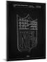 PP217-Vintage Black NFL Display Patent Poster-Cole Borders-Mounted Giclee Print