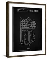 PP217-Vintage Black NFL Display Patent Poster-Cole Borders-Framed Giclee Print