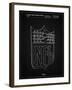 PP217-Vintage Black NFL Display Patent Poster-Cole Borders-Framed Giclee Print