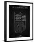 PP217-Vintage Black NFL Display Patent Poster-Cole Borders-Framed Giclee Print