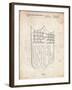 PP217-Vintage Parchment NFL Display Patent Poster-Cole Borders-Framed Giclee Print