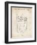 PP217-Vintage Parchment NFL Display Patent Poster-Cole Borders-Framed Giclee Print