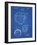 PP218-Blueprint Football Helmet 1925 Patent Poster-Cole Borders-Framed Giclee Print