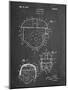 PP218-Chalkboard Football Helmet 1925 Patent Poster-Cole Borders-Mounted Giclee Print