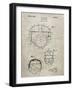 PP218-Sandstone Football Helmet 1925 Patent Poster-Cole Borders-Framed Giclee Print