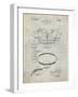 PP219-Antique Grid Parchment Football Shoulder Pads 1925 Patent Poster-Cole Borders-Framed Giclee Print