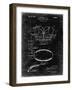 PP219-Black Grunge Football Shoulder Pads 1925 Patent Poster-Cole Borders-Framed Giclee Print