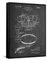 PP219-Chalkboard Football Shoulder Pads 1925 Patent Poster-Cole Borders-Framed Stretched Canvas