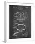 PP219-Chalkboard Football Shoulder Pads 1925 Patent Poster-Cole Borders-Framed Giclee Print