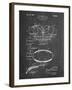 PP219-Chalkboard Football Shoulder Pads 1925 Patent Poster-Cole Borders-Framed Giclee Print