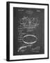 PP219-Chalkboard Football Shoulder Pads 1925 Patent Poster-Cole Borders-Framed Giclee Print