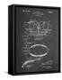 PP219-Chalkboard Football Shoulder Pads 1925 Patent Poster-Cole Borders-Framed Stretched Canvas